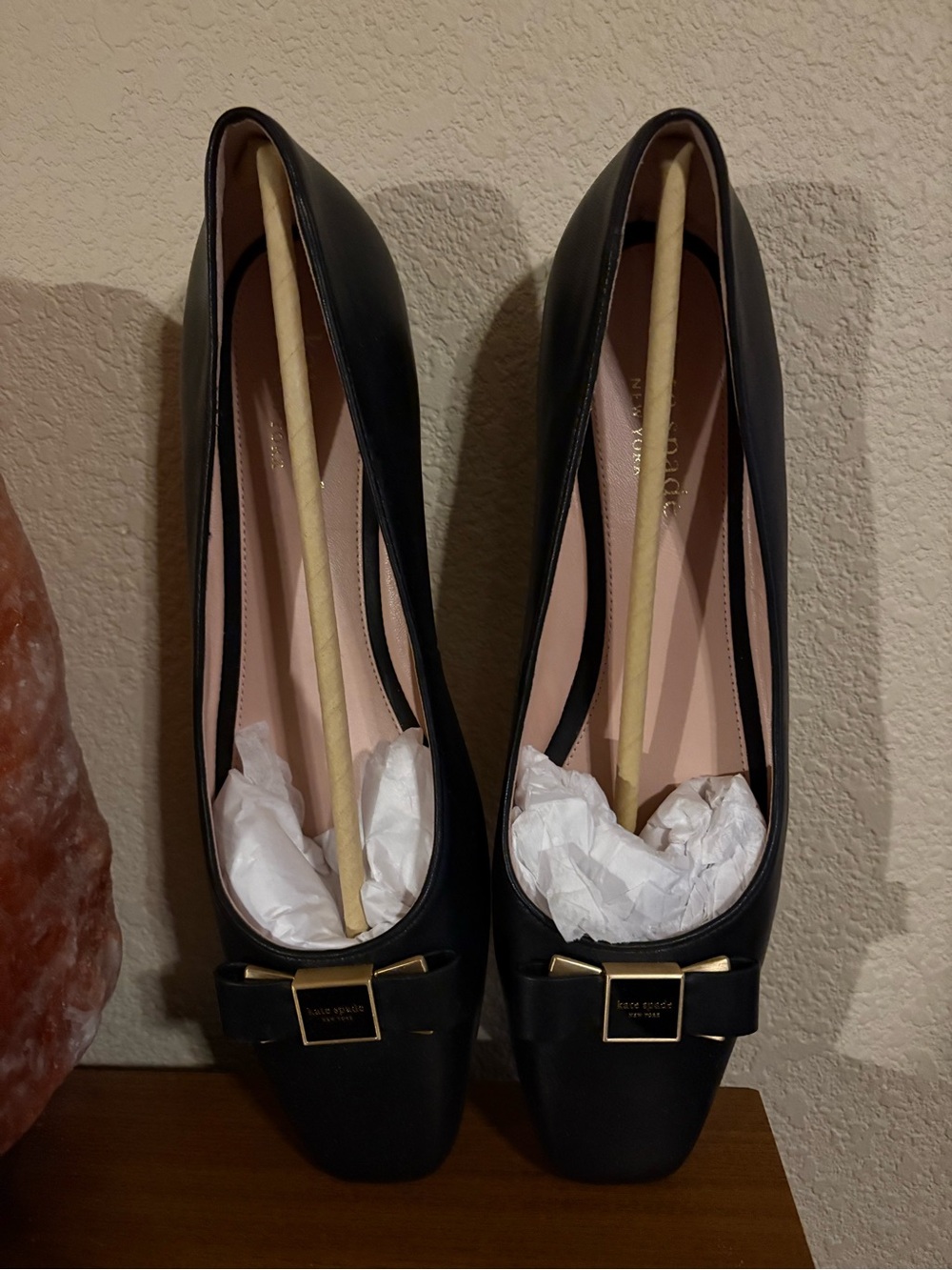 kate spade Black Bowdie Ballet Flats